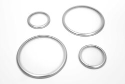 Door speaker trim rings "Singer Style" for Porsche 911 / 964