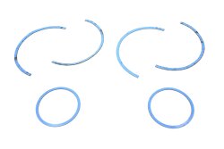 Door speaker trim rings "Singer Style" for Porsche 911 / 964